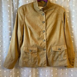Coldwater Creek Tan Button-Up Blazer size 16